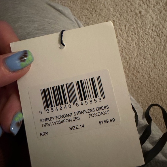 DISSH 

Kinsley Fondant Linen Strapless Midi Dress - Picture 3 of 5